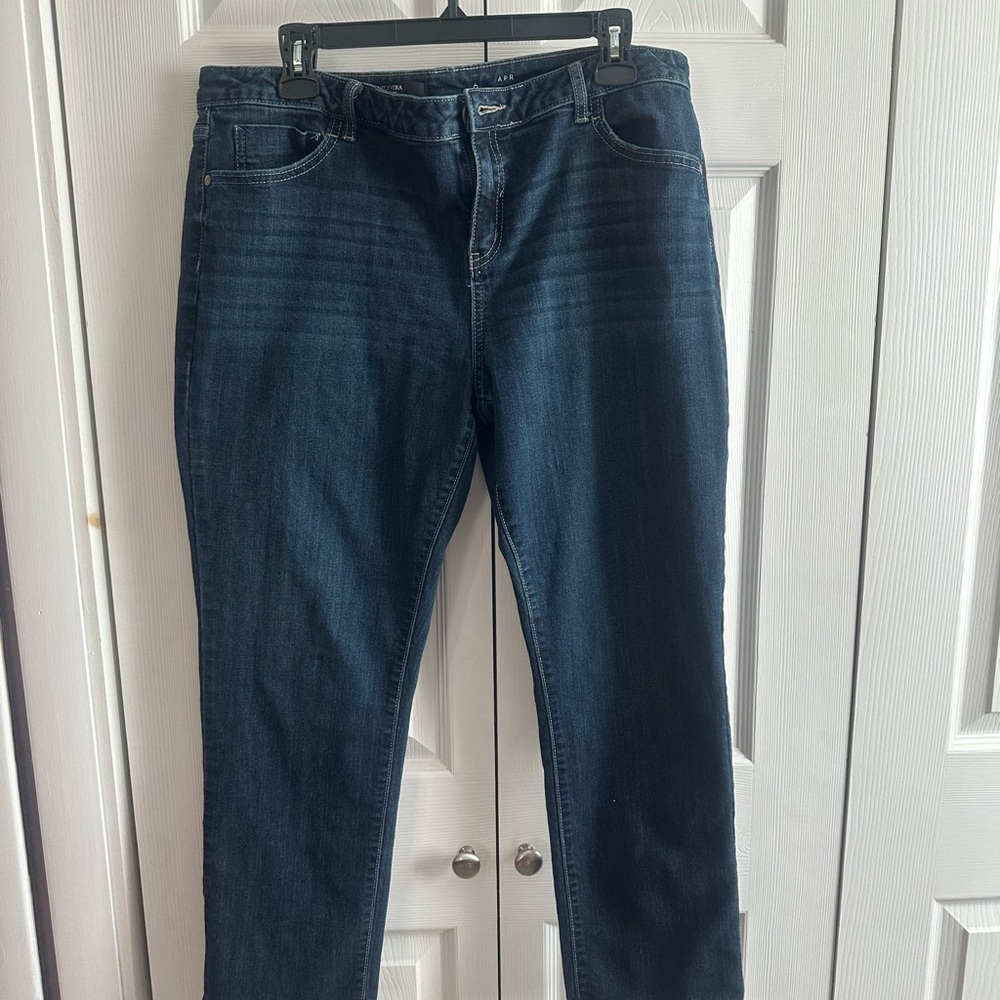 Simply Vera Vera Wang Navy Straight Leg Jeans